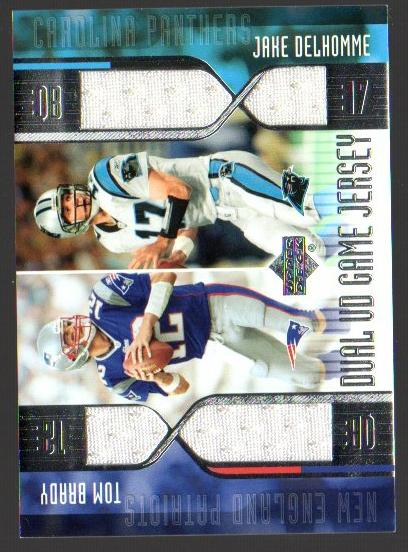 2004 Upper Deck Game Jersey Duals #BD2J T.Brady/J.Delhomme