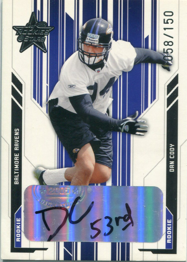 2005 Leaf Rookies and Stars Rookie Autographs #215 Dan Cody
