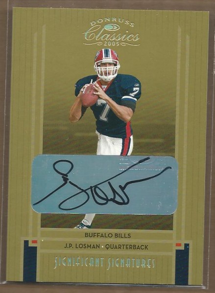 2005 Donruss Classics Significant Signatures Gold #70 J.P. Losman/50