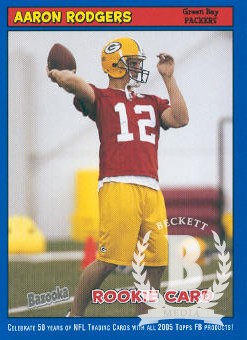 2005 Bazooka Blue #190 Aaron Rodgers