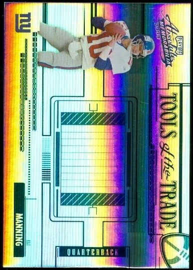 2005 Absolute Memorabilia Tools of the Trade Blue Spectrum #32 Eli Manning