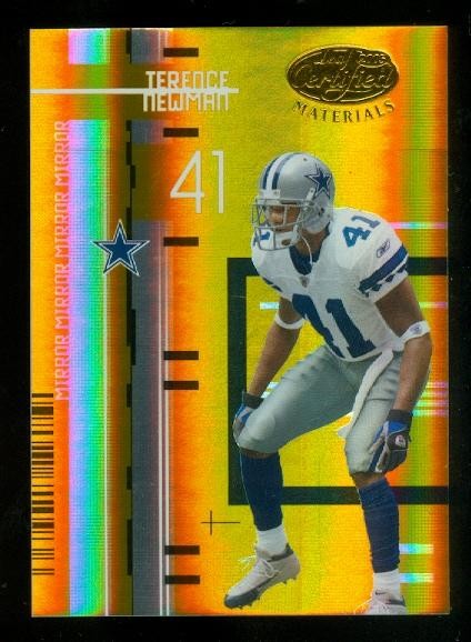 2005 Leaf Certified Materials Mirror Gold #33 Terence Newman