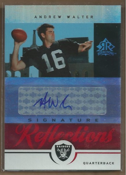 2005 Reflections Signature Reflections Red #SRAW Andrew Walter