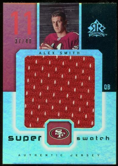 2005 Reflections Super Swatch #SSAS Alex Smith QB