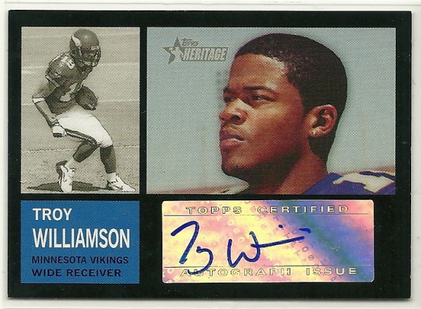 2005 Topps Heritage Real One Autographs #ROATW Troy Williamson E