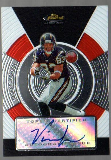 2005 Finest #175 Vincent Jackson AU RC