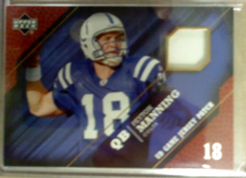 2005 Upper Deck Game Jersey Patches #PPM Peyton Manning