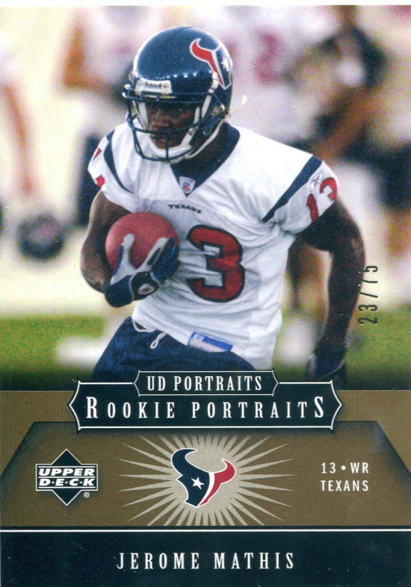 2005 UD Portraits Gold #149 Jerome Mathis