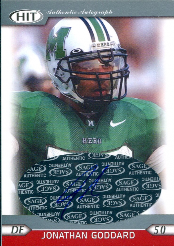 2005 SAGE HIT Autographs Silver #50 Johnathan Goddard