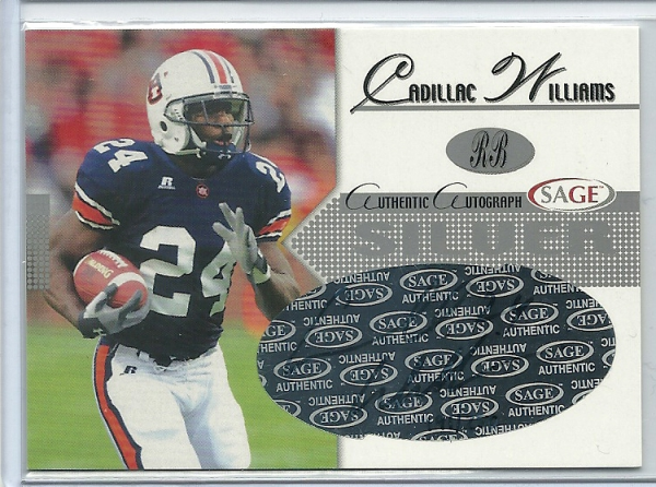 2005 SAGE Autographs Silver #A50 Cadillac Williams/250