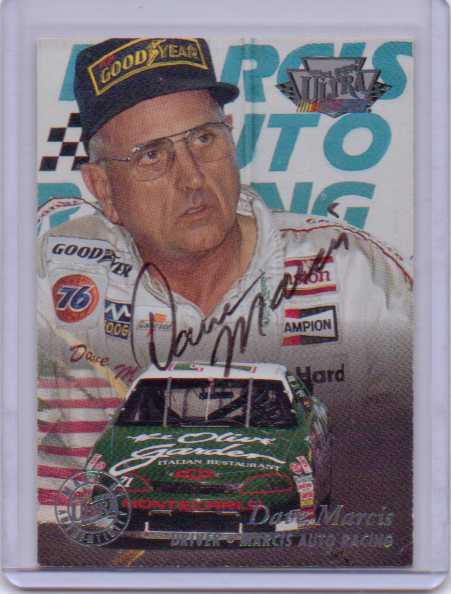 1996 Ultra Autographs #18 Dave Marcis