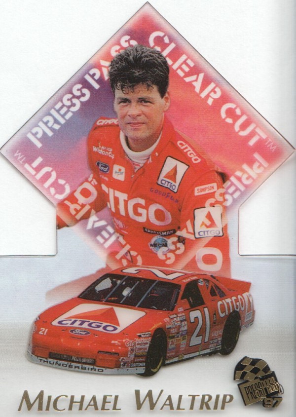1997 Press Pass Clear Cut #C10 Michael Waltrip