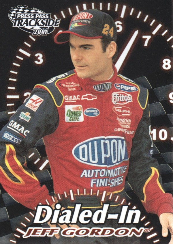 2001 Press Pass Trackside Dialed In #D4 Jeff Gordon
