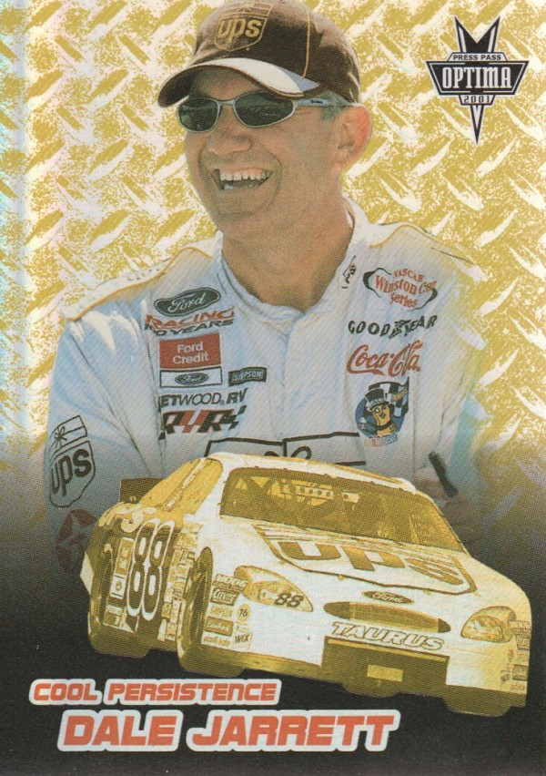 2001 Press Pass Optima Cool Persistence #CP6 Dale Jarrett