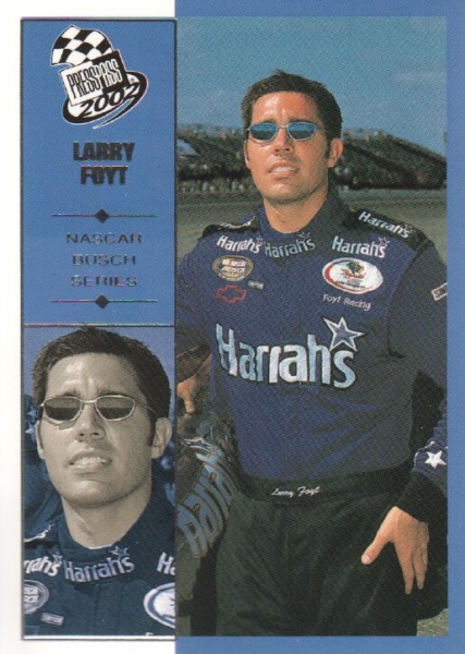 2002 Press Pass #38 Larry Foyt NBS RC