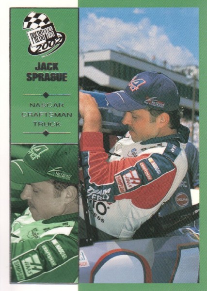 2002 Press Pass #58 Jack Sprague CTS