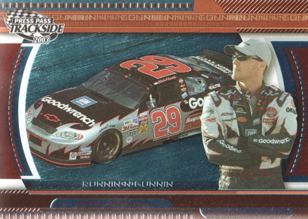 2003 Press Pass Trackside Runnin n' Gunnin #RG11 Kevin Harvick