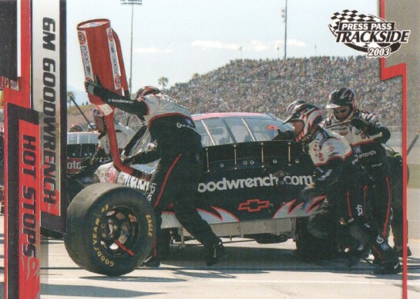2003 Press Pass Trackside #68 Kevin Harvick in Pits
