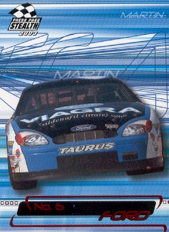 2003 Press Pass Stealth Red #P8 Mark Martin's Car