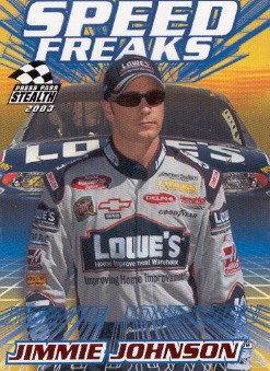 2003 Press Pass Stealth Red #P67 Jimmie Johnson SF