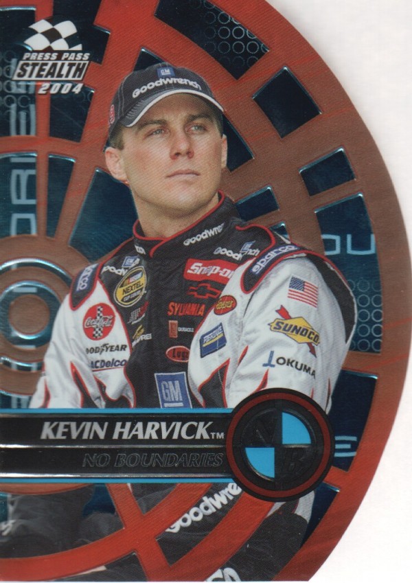 2004 Press Pass Stealth No Boundaries #NB13 Kevin Harvick