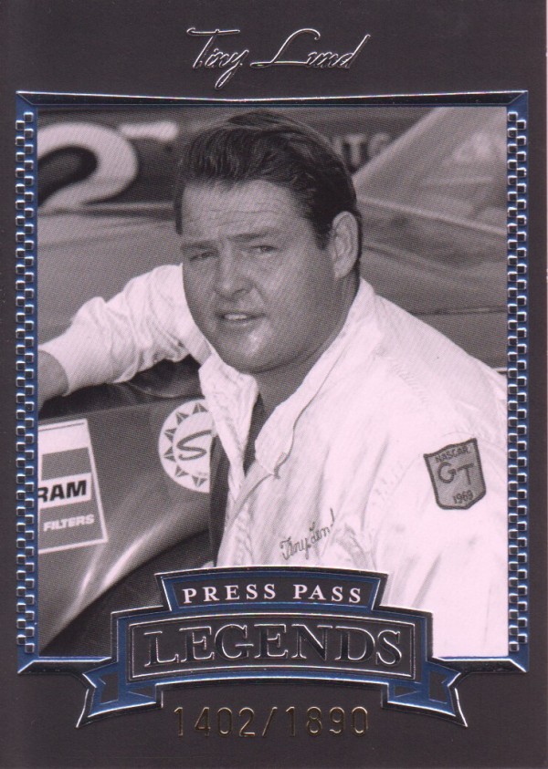 2005 Press Pass Legends Blue #6B Tiny Lund