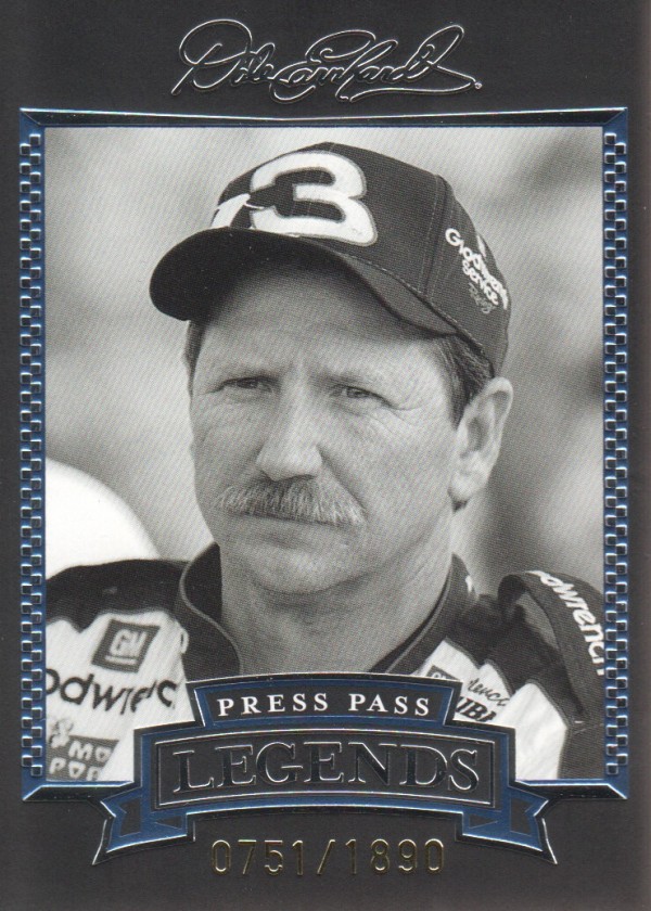 2005 Press Pass Legends Blue #19B Dale Earnhardt