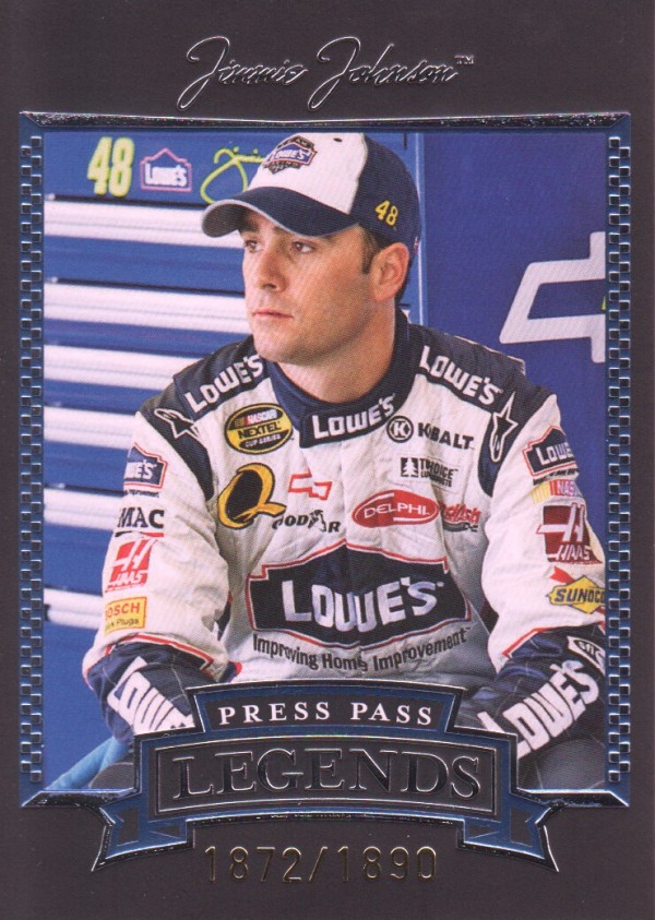 2005 Press Pass Legends Blue #31B Jimmie Johnson
