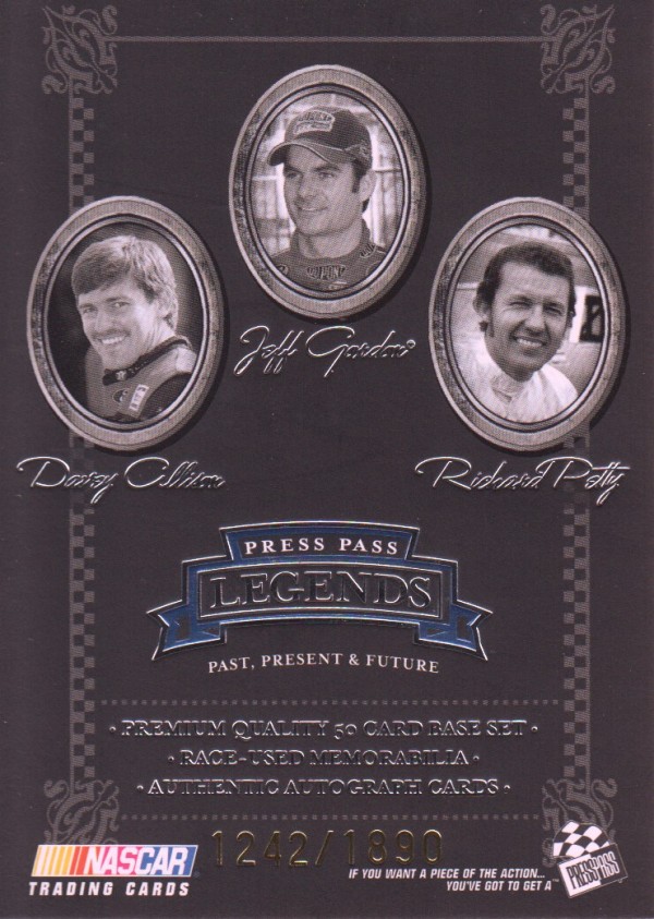 2005 Press Pass Legends Blue #50B D.Allison/Gordon/Petty CL