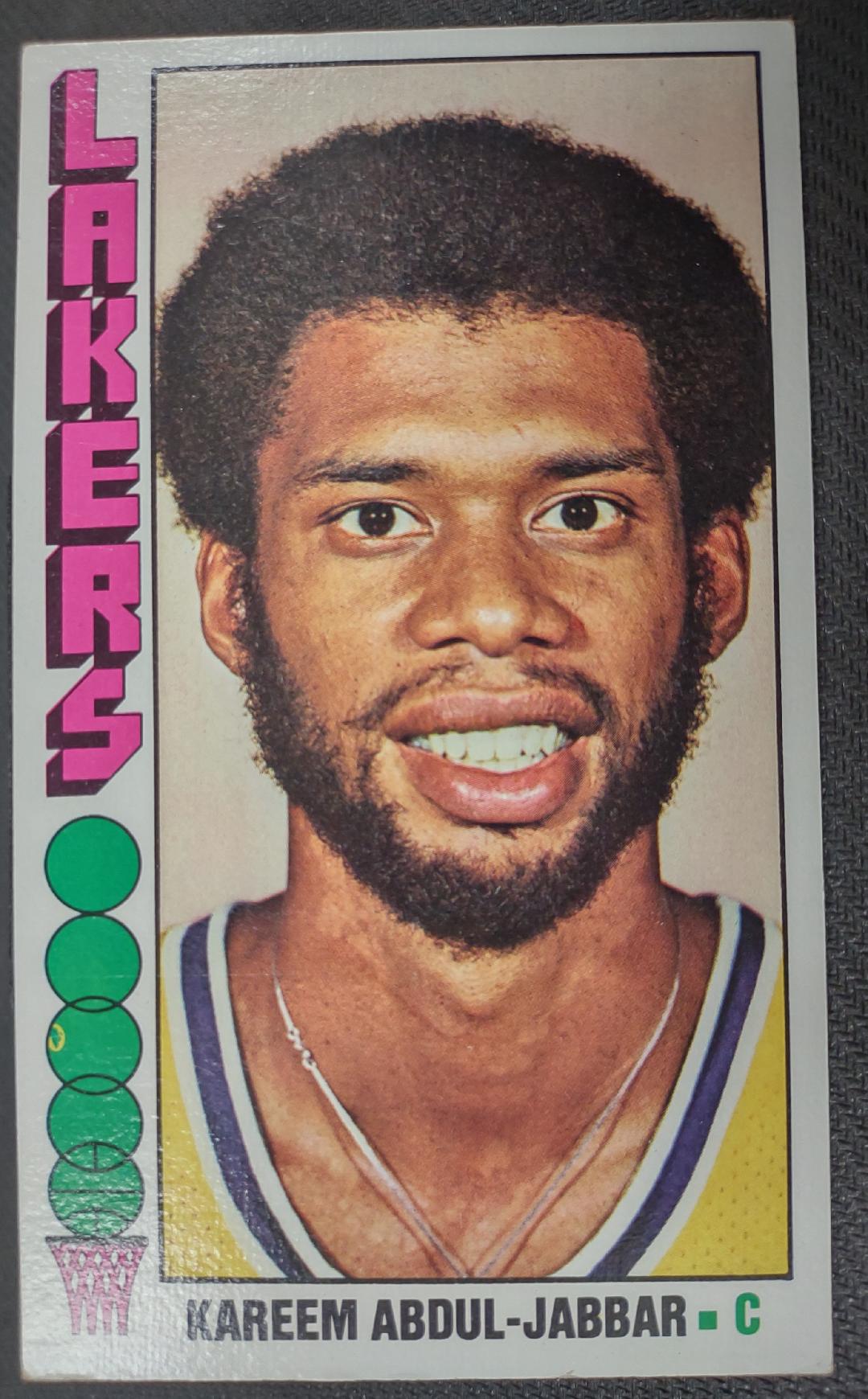 Topps Kareem Abdul Jabbar Actual Card Photo Vg