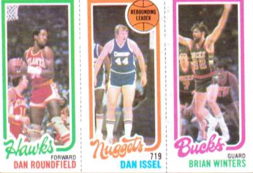 1980-81 Topps #5 29 Dan Roundfield/73 Dan Issel TL/152 Brian Winters