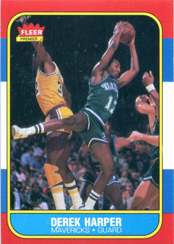 1986-87 Fleer #44 Derek Harper RC