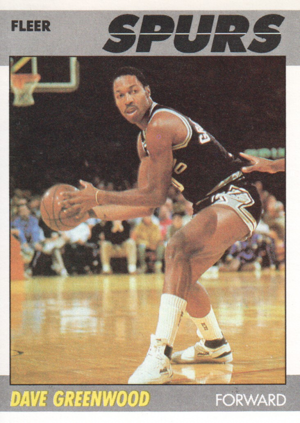 1987 88 fleer basketball 45 david greenwood san