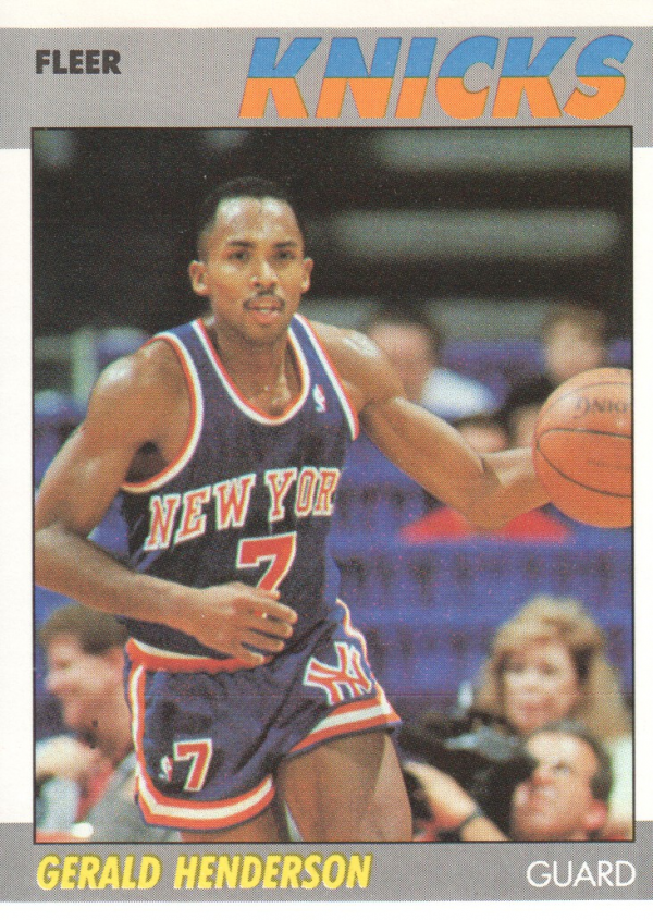 1987-88 Fleer #50 Gerald Henderson