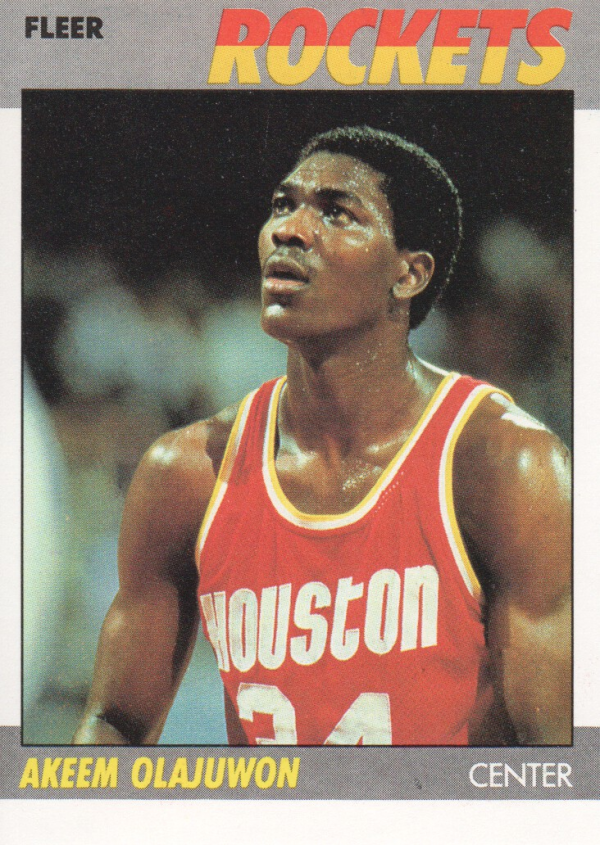 1987-88 Fleer #80 Hakeem Olajuwon