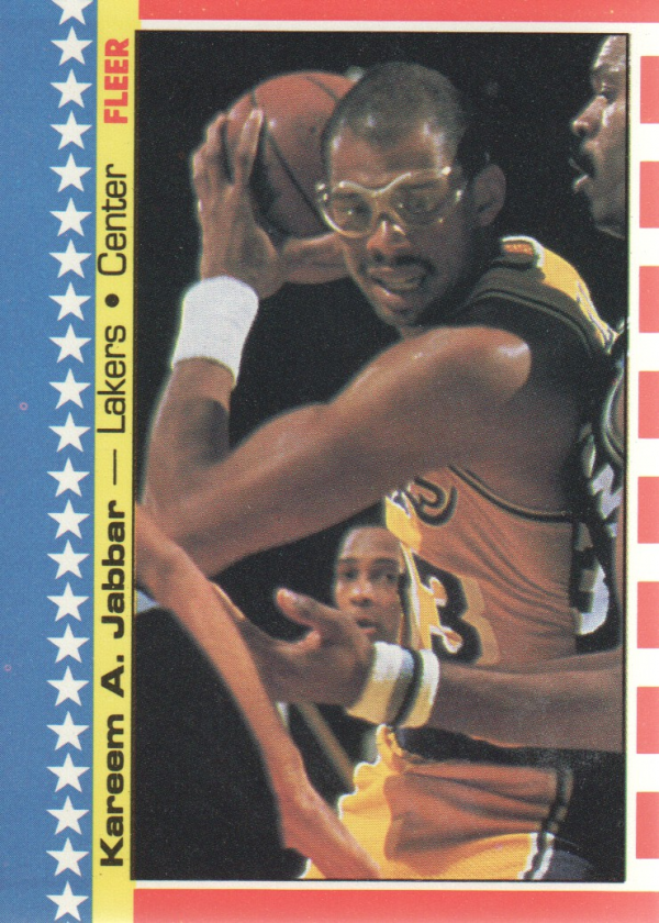 1987-88 Fleer Stickers #8 Kareem Abdul-Jabbar