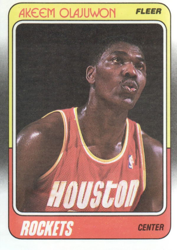 1988-89 Fleer #53 Hakeem Olajuwon