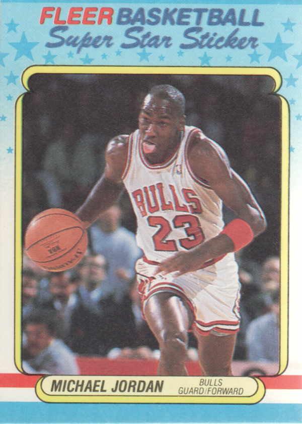 1988-89 Fleer Stickers #7 Michael Jordan