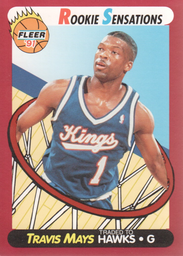 1991-92 Fleer Rookie Sensations #5 Travis Mays