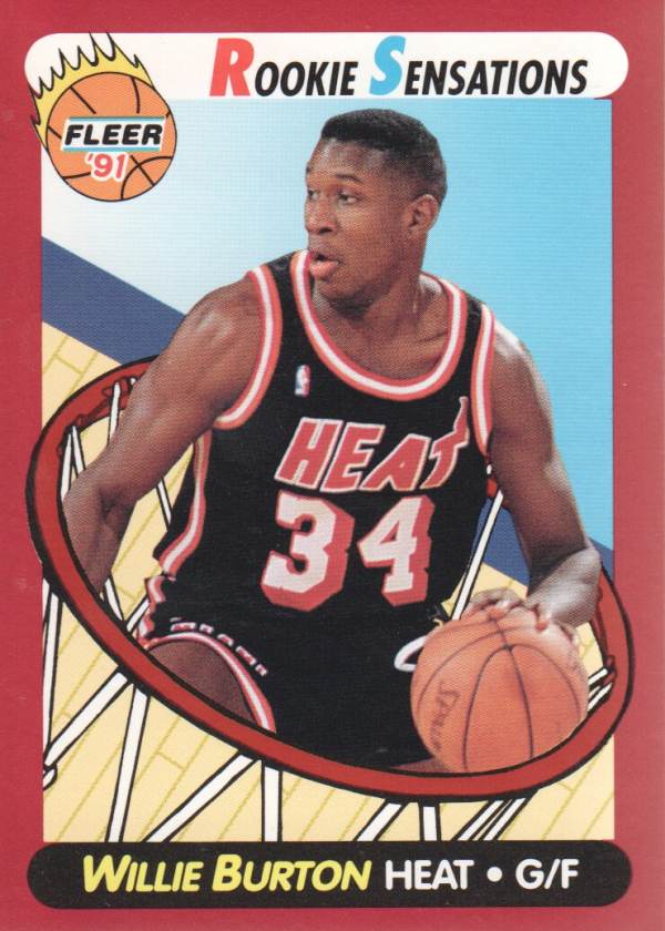 1991-92 Fleer Rookie Sensations #7 Willie Burton