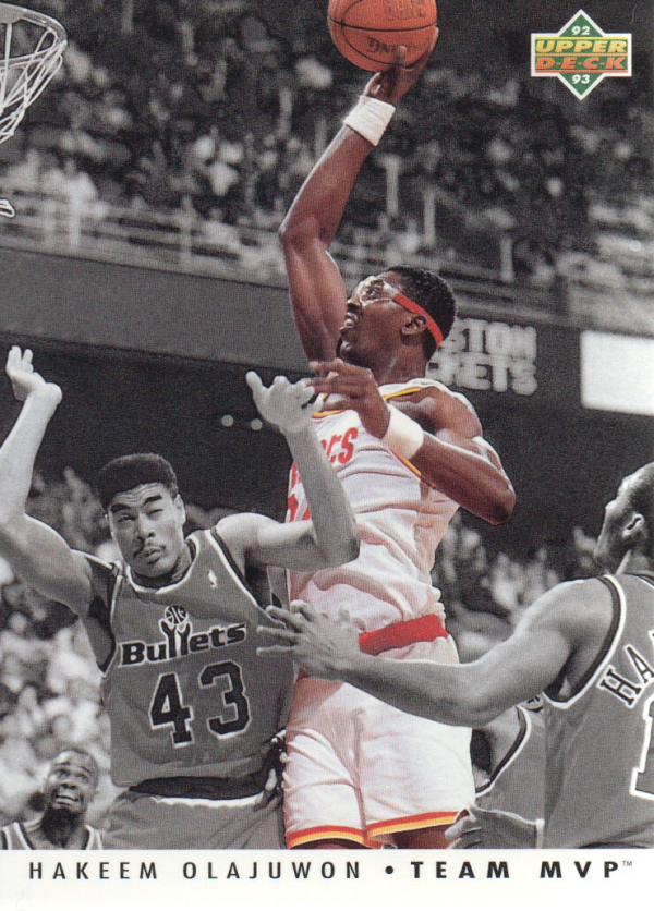 1992-93 Upper Deck Team MVPs #TM11 Hakeem Olajuwon