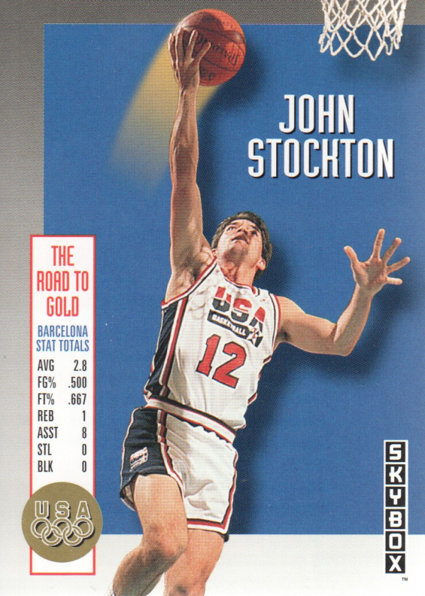 1992-93 SkyBox Olympic Team #USA3 John Stockton