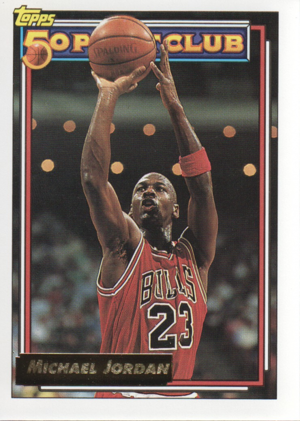 1992-93 Topps Gold #205G Michael Jordan 50P