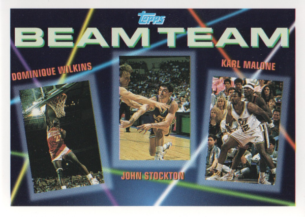 1992-93 Topps Beam Team #4 Dominique Wilkins/John Stockton/Karl Malone