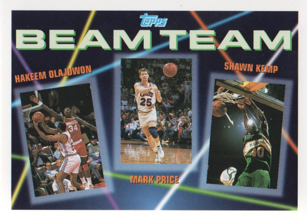 1992-93 Topps Beam Team #5 Hakeem Olajuwon/Mark Price/Shawn Kemp