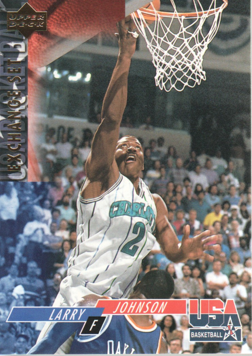 1993-94 Upper Deck SE USA Trade #18 Larry Johnson