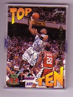 1995 Signature Rookies Prime Top 10 Signatures #TT3 Jerry Stackhouse