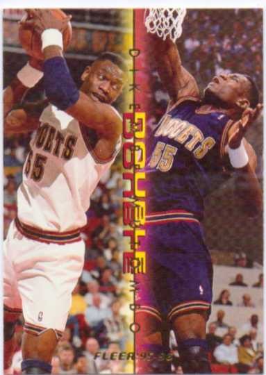 1995-96 Fleer Double Doubles #8 Dikembe Mutombo