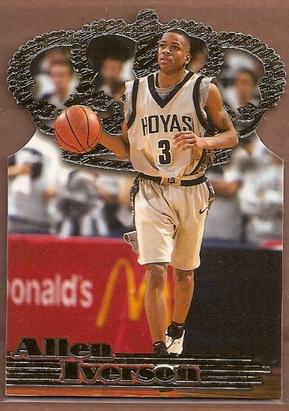 1996 Pacific Power Gold Crown Die Cuts #GC7 Allen Iverson