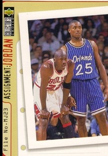 1996-97 Collector's Choice #362 Nick Anderson/Michael Jordan AJ